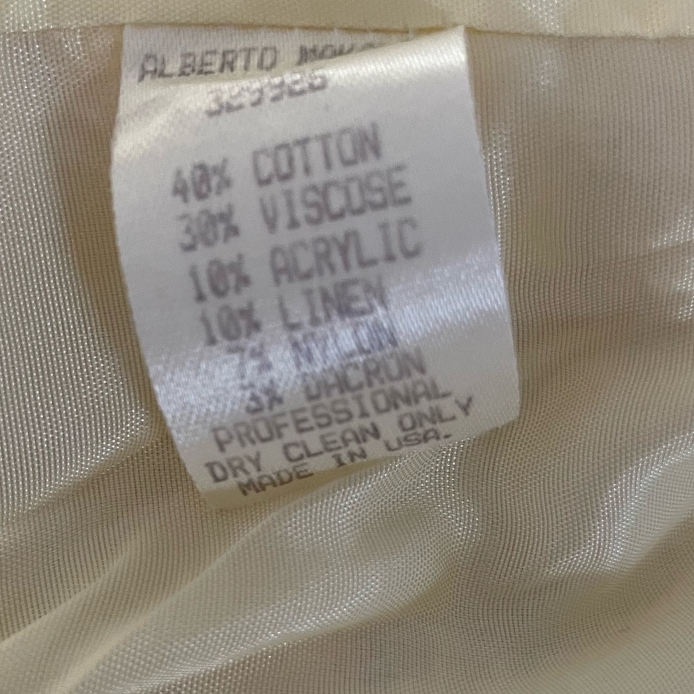 Yellow Tweed Women's Jacket Size 6 - Picture 9 of 9